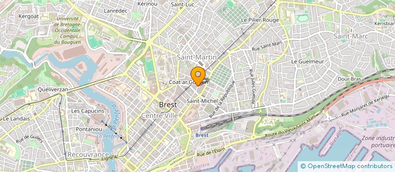 localisation de l'entreprise ASSOCIATION KINNIG à BREST