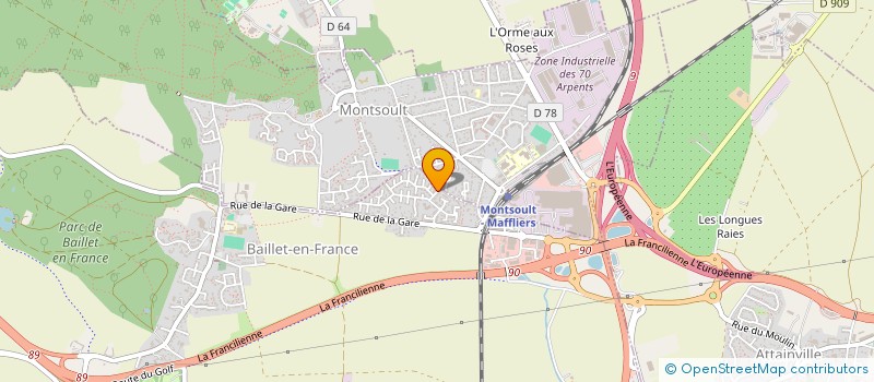 localisation de l'entreprise ASSOCIATION KINTUARI A.K. à BAILLET-EN-FRANCE