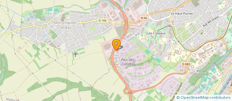 localisation de l'entreprise ASSOCIATION KIOSQUE DE SERVICES  MULHOUSE