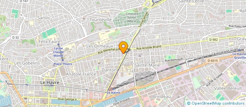 localisation de l'entreprise ASSOCIATION KLEBER MUSIQUE  LE HAVRE