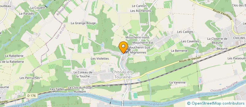 localisation de l'entreprise ASSOCIATION  KM COMPETITION  CHISSAY-EN-TOURAINE