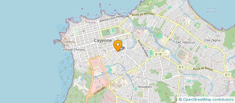 localisation de l'entreprise ASSOCIATION KOLIBRI à CAYENNE