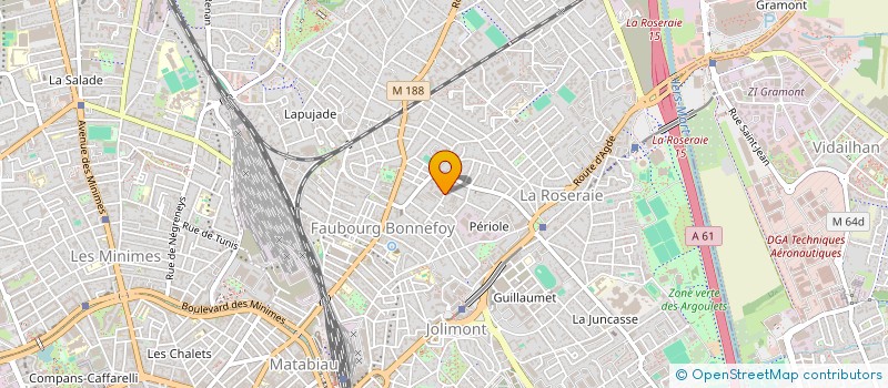 localisation de l'entreprise ASSOCIATION KOLLEL  TOULOUSE