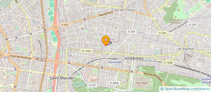 localisation de l'entreprise ASSOCIATION KOLLOK  VINCENNES