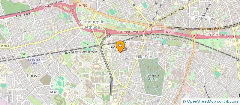 localisation de l'entreprise ASSOCIATION KOMBOLOI à LILLE