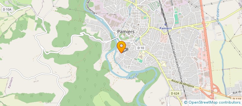 localisation de l'entreprise ASSOCIATION KONTAKT à PAMIERS