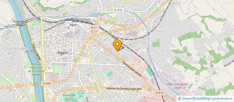 localisation de l'entreprise ASSOCIATION KOR'KIDI  AGEN