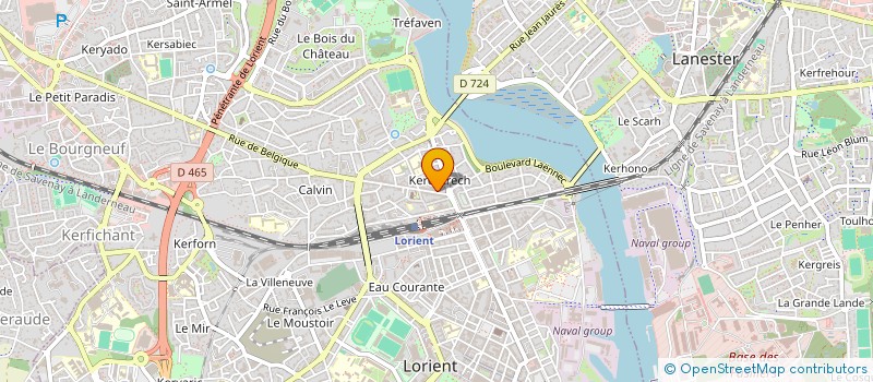 localisation de l'entreprise ASSOCIATION KORNOG HILLS  LORIENT