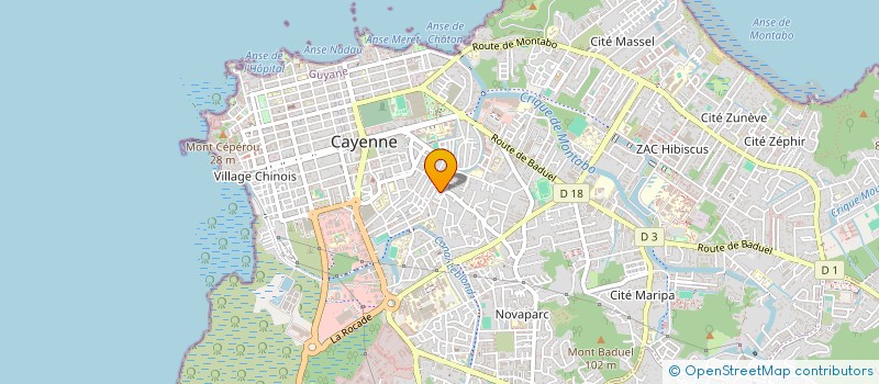 localisation de l'entreprise ASSOCIATION KOUMAN  CAYENNE