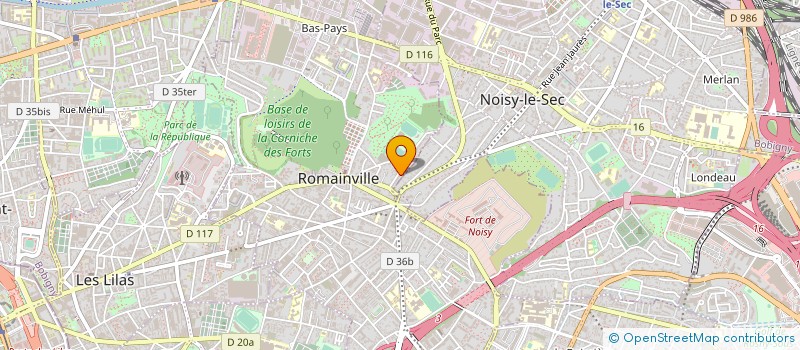localisation de l'entreprise ASSOCIATION KOUMBANE DJIKE  ROMAINVILLE