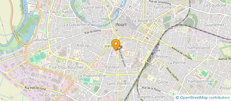 localisation de l'entreprise ASSOCIATION KOUSH  NIORT