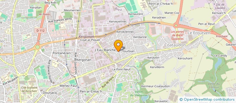 localisation de l'entreprise ASSOCIATION KOVA  GUIPAVAS