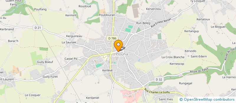 localisation de l'entreprise ASSOCIATION KRAZY YAOUANK  PLOUHA