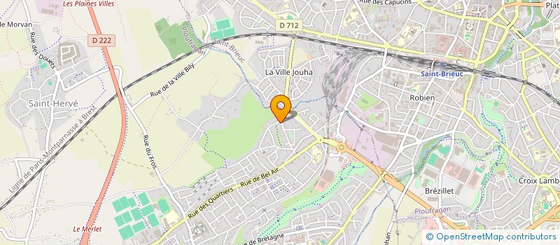 localisation de l'entreprise ASSOCIATION KRYSTASAYA  PLOUFRAGAN