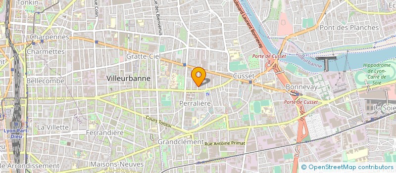 localisation de l'entreprise ASSOCIATION KST - CULTURE ET SAVOIR  VILLEURBANNE