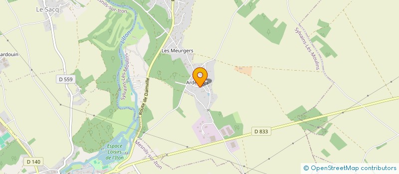 localisation de l'entreprise ASSOCIATION KYUDO DE L'ITON-AKI  SYLVAINS-LES-MOULINS