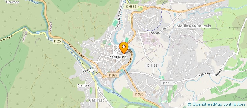 localisation de l'entreprise ASSOCIATION L ACCUEIL à GANGES