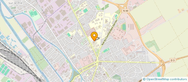 localisation de l'entreprise ASSOCIATION L'ACCUEIL E.P.S.O.M.  CHALONS-EN-CHAMPAGNE