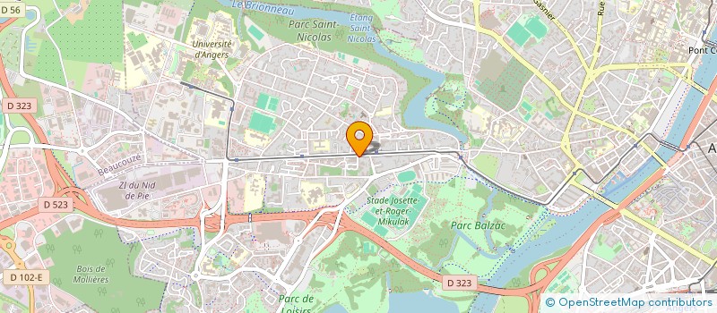 localisation de l'entreprise ASSOCIATION L ACOUSTIC à ANGERS