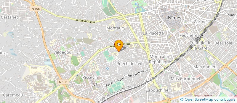 localisation de l'entreprise ASSOCIATION L ACTE MAJEUR à NIMES