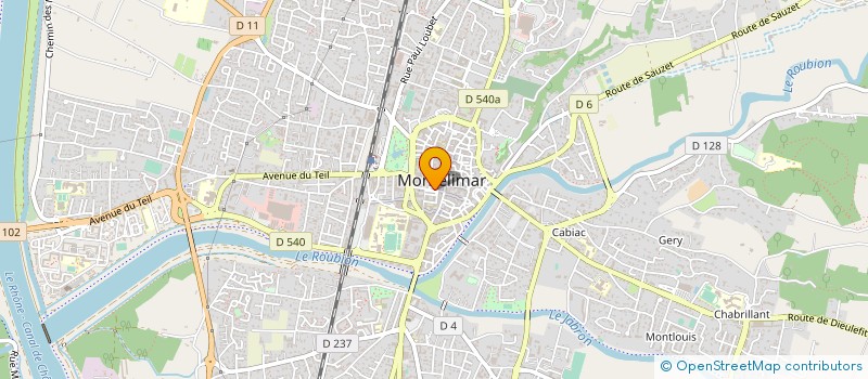 localisation de l'entreprise ASSOCIATION L'AGE D'OR  MONTELIMAR