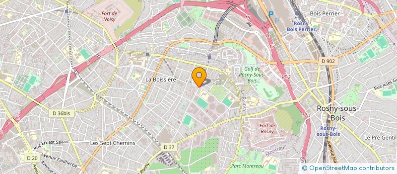 localisation de l'entreprise ASSOCIATION L ALBATROS DE MONTREUIL à MONTREUIL