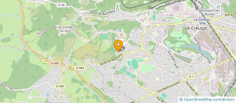 localisation de l'entreprise ASSOCIATION L'AMIE DES CHATS  LE CREUSOT