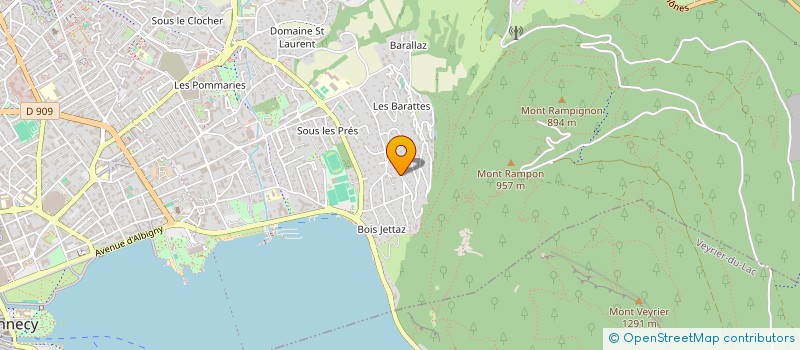 localisation de l'entreprise ASSOCIATION L'ANSE BLEUE à ANNECY