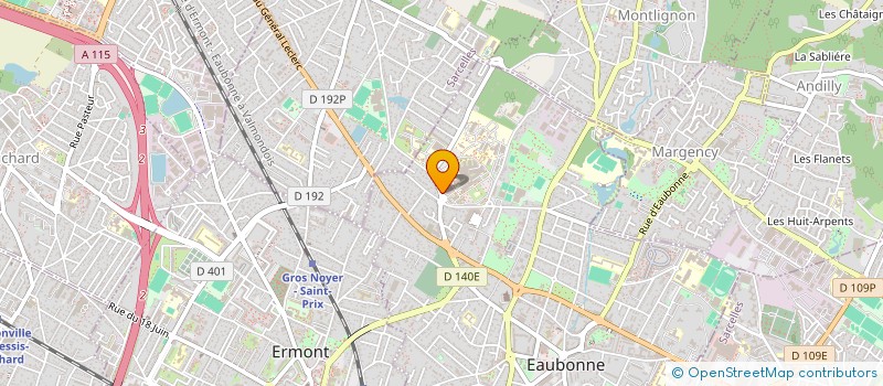 localisation de l'entreprise ASSOCIATION L'APOSTROPHE à EAUBONNE