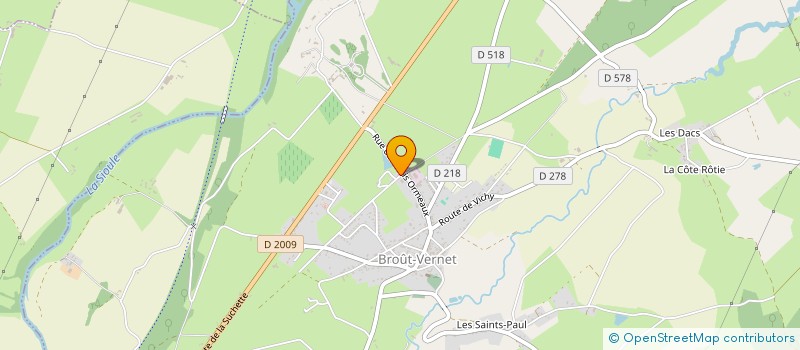 localisation de l'entreprise ASSOCIATION L'ARBRE  BROUT-VERNET