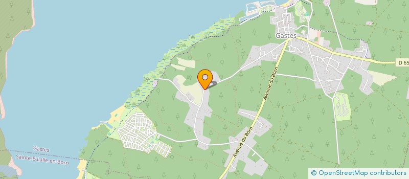 localisation de l'entreprise ASSOCIATION L'ARBRE A SON  GASTES