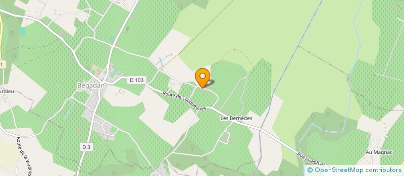 localisation de l'entreprise ASSOCIATION L ARBRE DE SANTE  BEGADAN