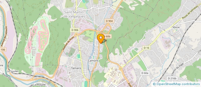 localisation de l'entreprise ASSOCIATION L ARC EN SOI  SAINT-MARTIN-DE-VALGALGUES