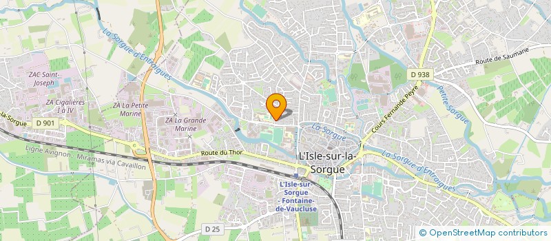 localisation de l'entreprise ASSOCIATION L'ARCHE DE ZOE à L'ISLE-SUR-LA-SORGUE