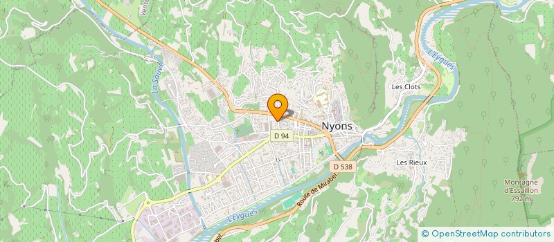 localisation de l'entreprise ASSOCIATION L'ARPENT VERT  NYONS