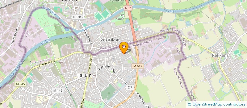 localisation de l'entreprise ASSOCIATION L'ART DE L'AIR  HALLUIN