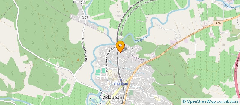 localisation de l'entreprise ASSOCIATION L'ART ET LA MANIERE  VIDAUBAN