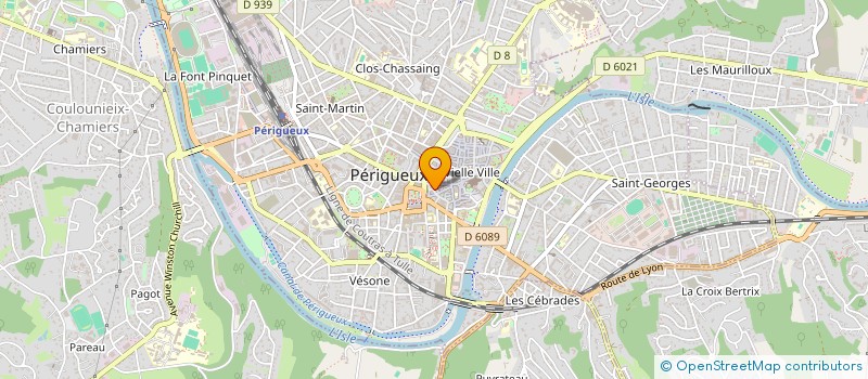 localisation de l'entreprise ASSOCIATION  L'ART GAI DES AMARRES  PERIGUEUX