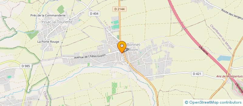 localisation de l'entreprise ASSOCIATION L ART POUR TOUS à SAINT-BONNET-PRES-RIOM