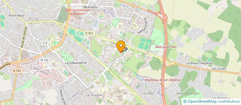 localisation de l'entreprise ASSOCIATION L'AS'PE à POITIERS