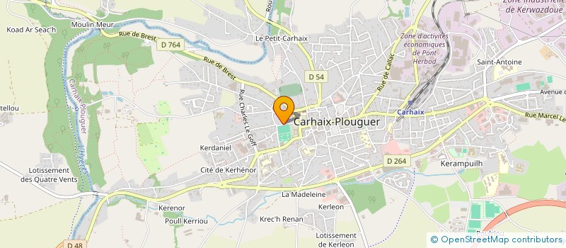 localisation de l'entreprise ASSOCIATION L ATALANTE à CARHAIX-PLOUGUER