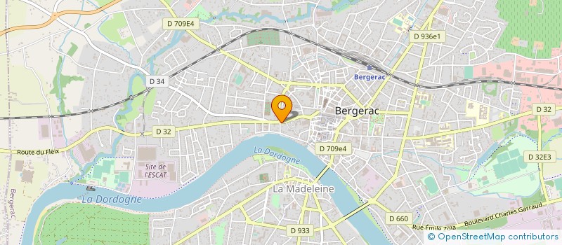 localisation de l'entreprise ASSOCIATION L'ATELIER à BERGERAC