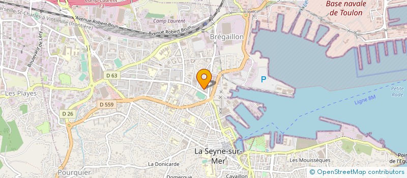 localisation de l'entreprise ASSOCIATION L ATELIER à LA SEYNE-SUR-MER