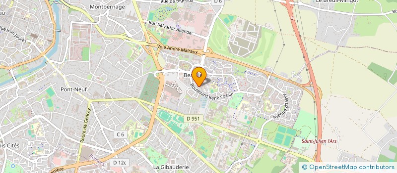 localisation de l'entreprise ASSOCIATION L ATELIER 86 à POITIERS