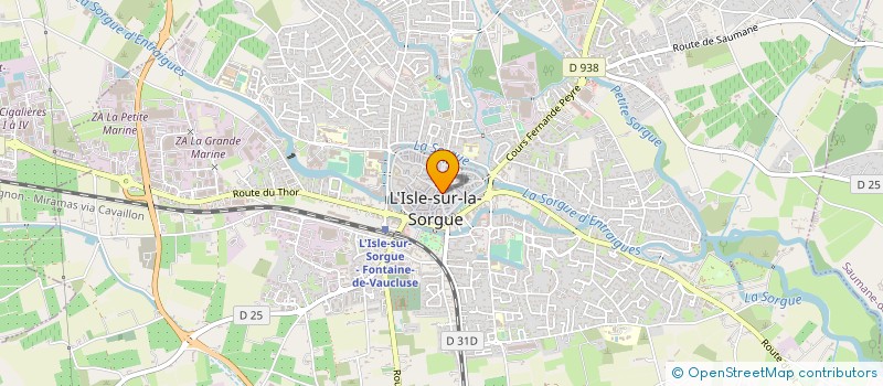 localisation de l'entreprise ASSOCIATION L'ATELIER DE PROVENCE à L'ISLE-SUR-LA-SORGUE