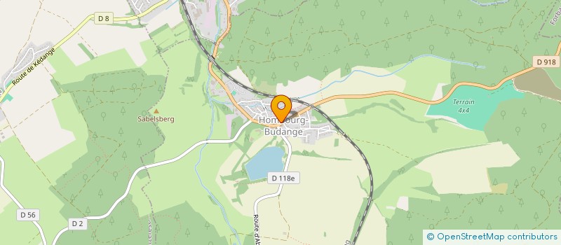 localisation de l'entreprise ASSOCIATION L'ATHLETE  HOMBOURG-BUDANGE