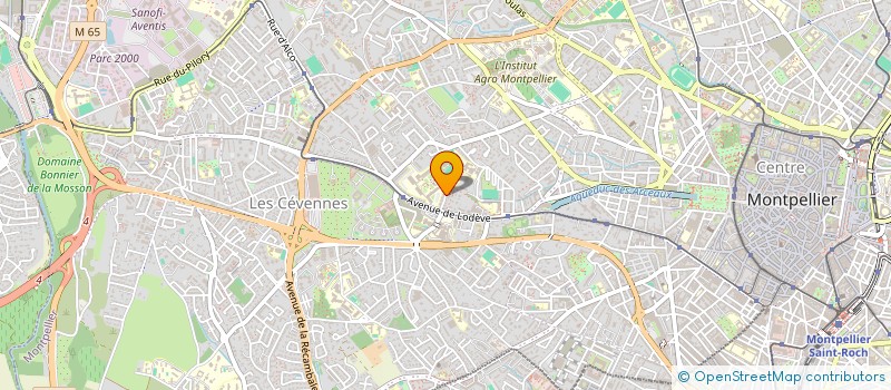 localisation de l'entreprise ASSOCIATION L'AUBERGE DES UTOPIES à MONTPELLIER