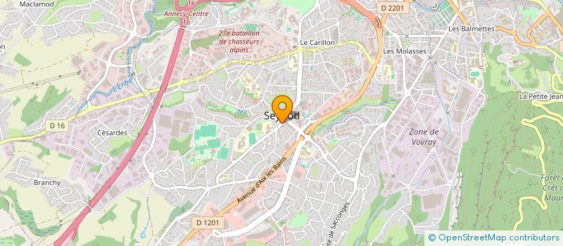 localisation de l'entreprise ASSOCIATION L AUDACE  ANNECY