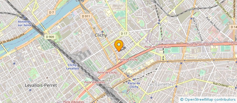 localisation de l'entreprise ASSOCIATION L'AURA TYENDDOZ VOTRE BIENETRE DE A A Z à CLICHY