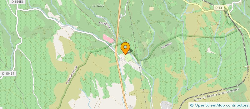 localisation de l'entreprise ASSOCIATION L'AVAL  LAURENS